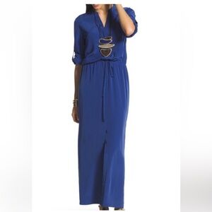 Bundle Chico’s👗👚Black label Elegant Blue Maxi Dress & Chico’s Tunic Top & Skirt🎁